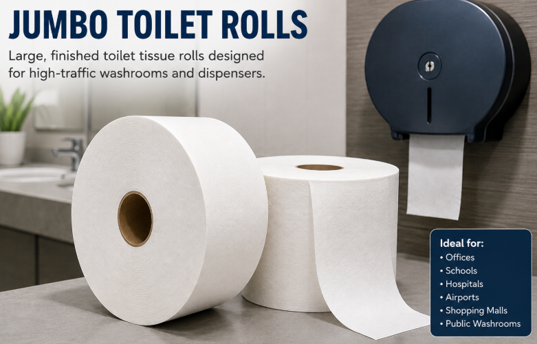 Jumbo tissue rolls at GTB International Papers